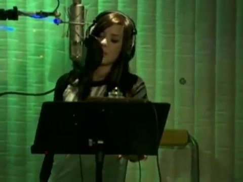 Demi in the recording studio. 547