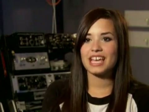 Demi in the recording studio. 615