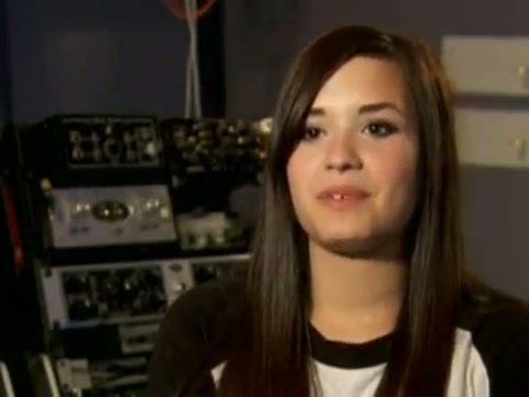 Demi in the recording studio. 616