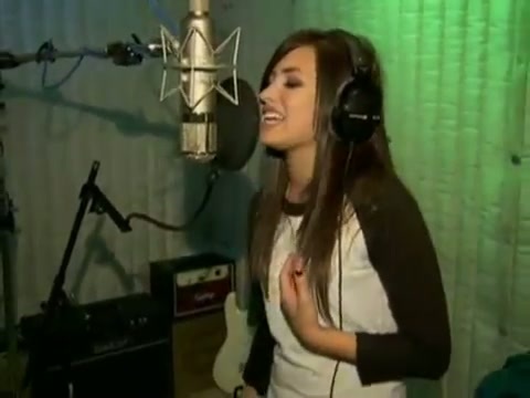 Demi in the recording studio. 638