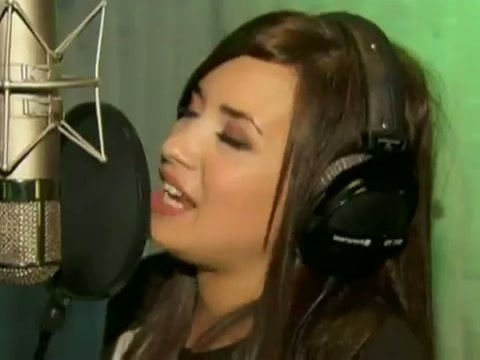 Demi in the recording studio. 675