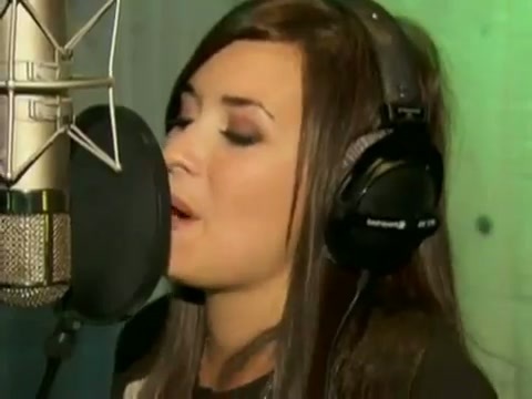 Demi in the recording studio. 679