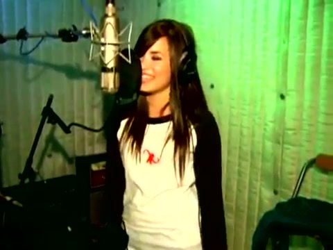 Demi in the recording studio. 112 - Demilush - In the recording studio - Part oo1