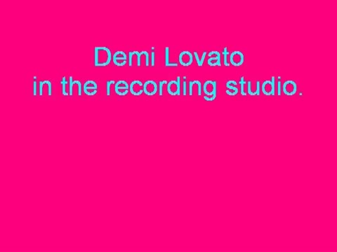 Demi in the recording studio. 130