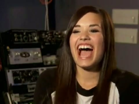 Demi in the recording studio. 743