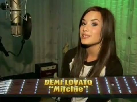 Demi in the recording studio. 142