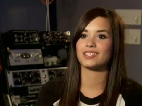 Demi in the recording studio. 764