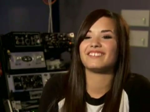 Demi in the recording studio. 784