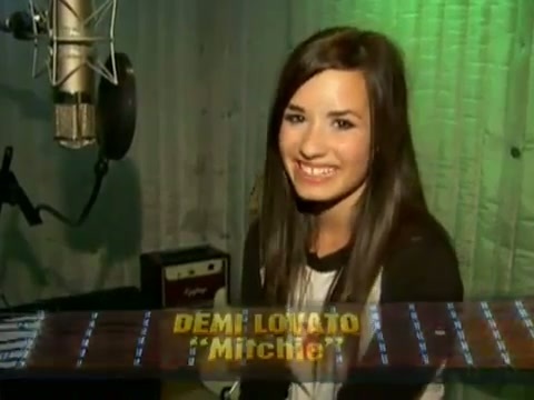 Demi in the recording studio. 149