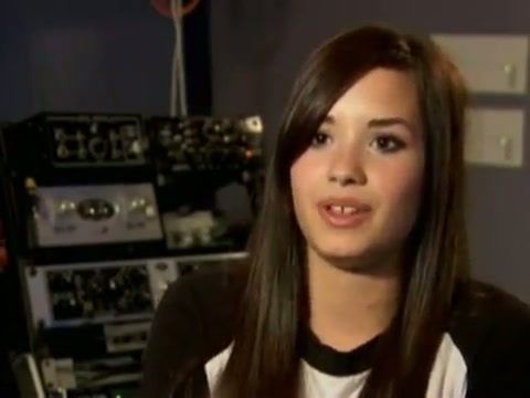Demi in the recording studio. 813
