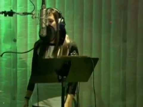 Demi in the recording studio. 166