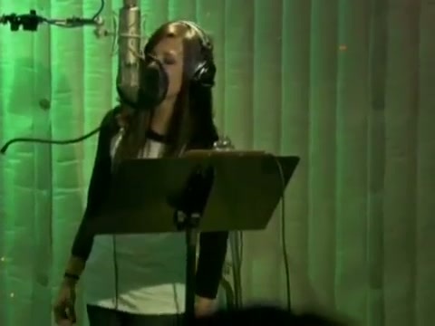 Demi in the recording studio. 172