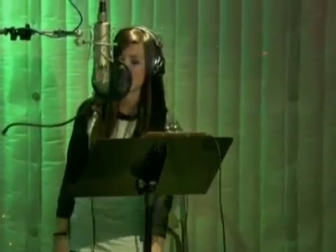 Demi in the recording studio. 174