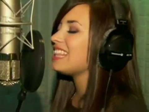 Demi in the recording studio. 178