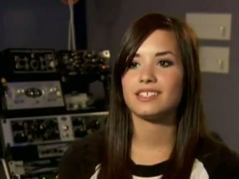 Demi in the recording studio. 292