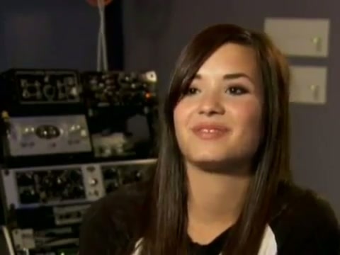 Demi in the recording studio. 300