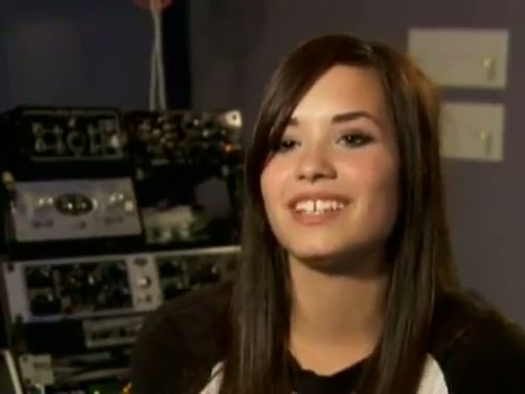 Demi in the recording studio. 307