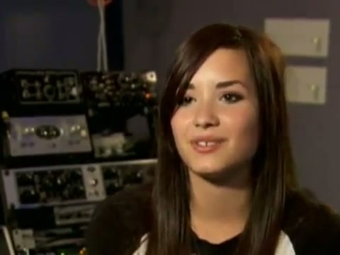 Demi in the recording studio. 309
