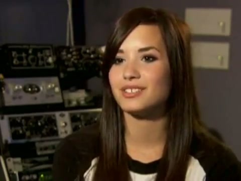 Demi in the recording studio. 380