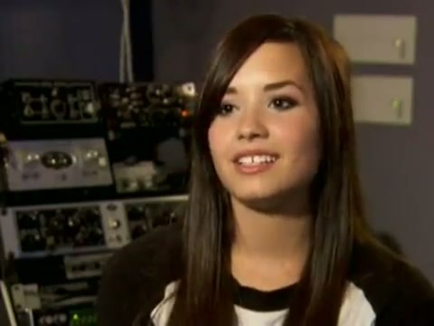 Demi in the recording studio. 388
