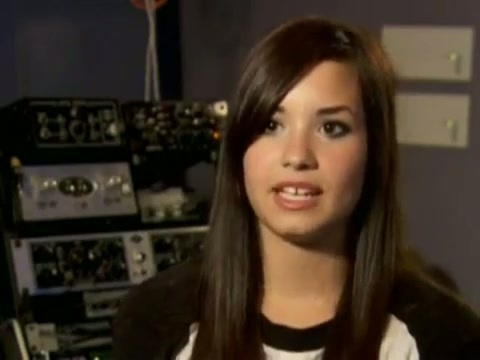 Demi in the recording studio. 465