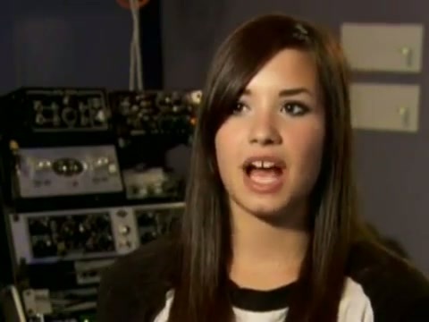 Demi in the recording studio. 468