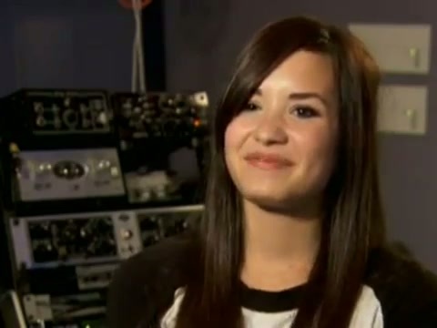 Demi in the recording studio. 486