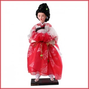 gisaengkorean-geisha-hwang-jini-doll-handmade - Hwang Jin Yi Papusi