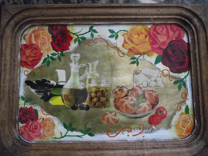 tava veche cu blat de arama