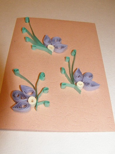 Felicitare quilling- Martie