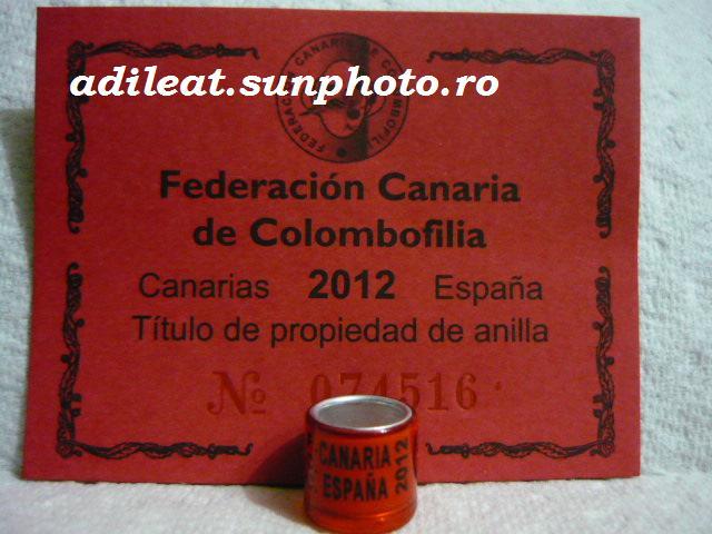 SPANIA-2012-CANARIA. - SPANIA-CANARIA-ring collection