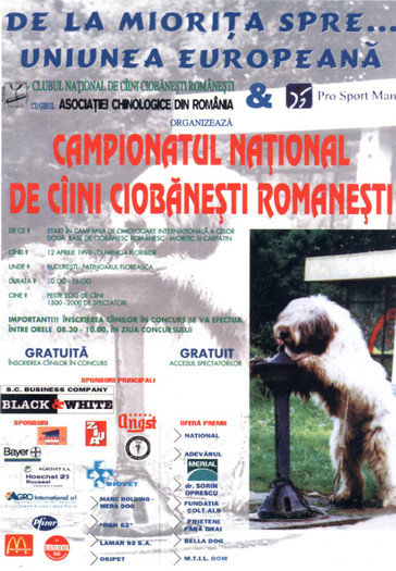 afisul primului campionat national 1998