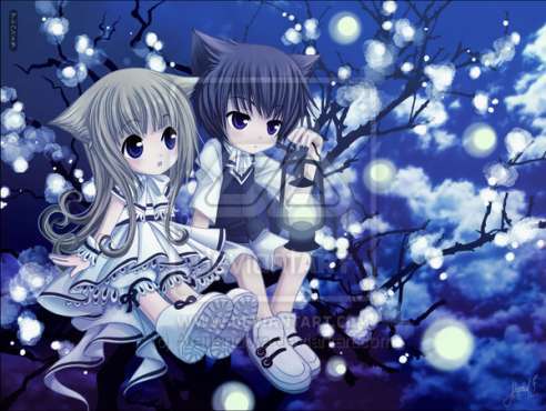 anime-little-cats_8a20f538ed4804 - lOvE- Anime couples -LoVe so cute