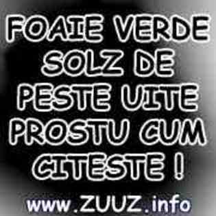 foaie verde solz de peste uite prostu cum citeste - 0 ajutor plzzz 0