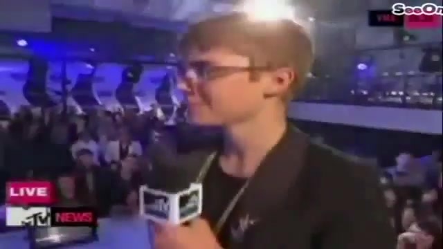 Selena Gomez Interviews Justin Bieber at MTV VMAs 2011 167