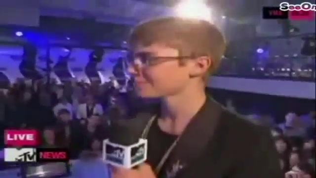 Selena Gomez Interviews Justin Bieber at MTV VMAs 2011 169