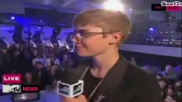 Selena Gomez Interviews Justin Bieber at MTV VMAs 2011 172