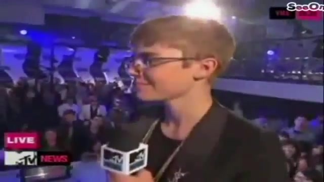 Selena Gomez Interviews Justin Bieber at MTV VMAs 2011 173