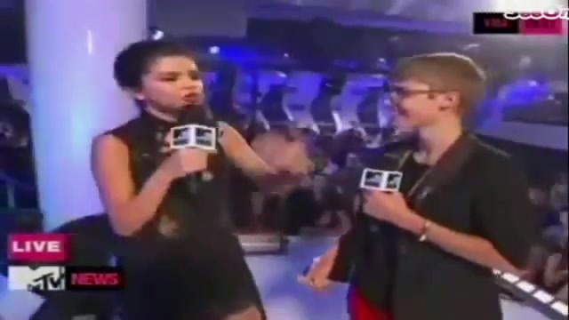 Selena Gomez Interviews Justin Bieber at MTV VMAs 2011 207