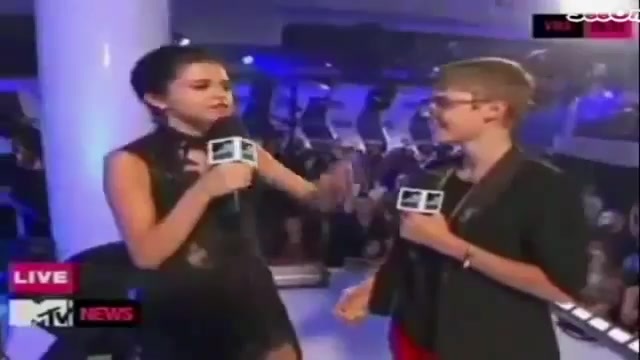 Selena Gomez Interviews Justin Bieber at MTV VMAs 2011 211
