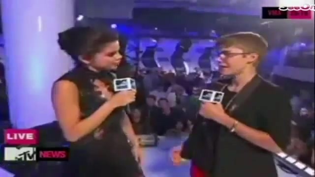 Selena Gomez Interviews Justin Bieber at MTV VMAs 2011 352