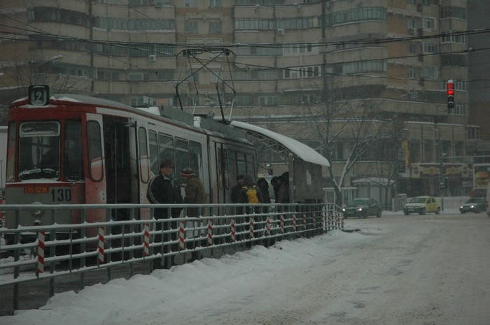 statie tramvai  Gara Iasi - A sosit iarna la Iasi 2012