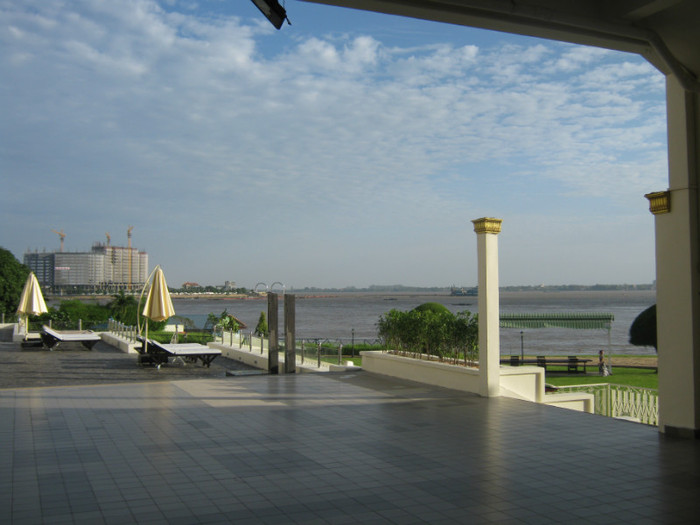 Hotel Cambodiana - vedere spre Mekong