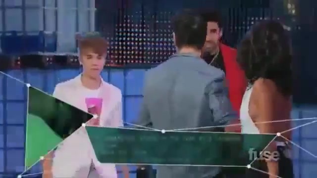 02 176 - Flirting with Selena Gomez Justin Bieber at Mmva 2011