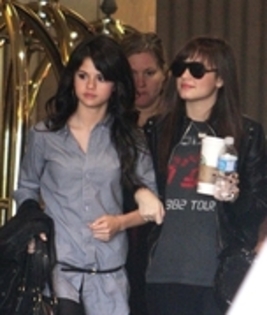 - Selena Gomez and Demi Lovato arriving at Tornoto Airport