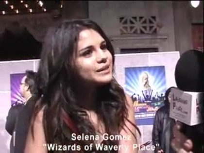 Selena Gomez at the Premiere for Hannah Montana Concert 046