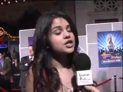 Selena Gomez at the Premiere for Hannah Montana Concert 214