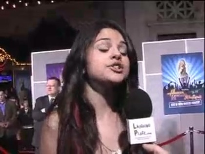 Selena Gomez at the Premiere for Hannah Montana Concert 217