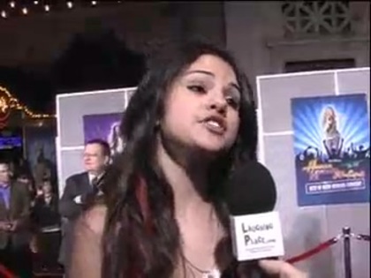 Selena Gomez at the Premiere for Hannah Montana Concert 219