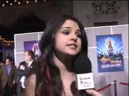Selena Gomez at the Premiere for Hannah Montana Concert 228
